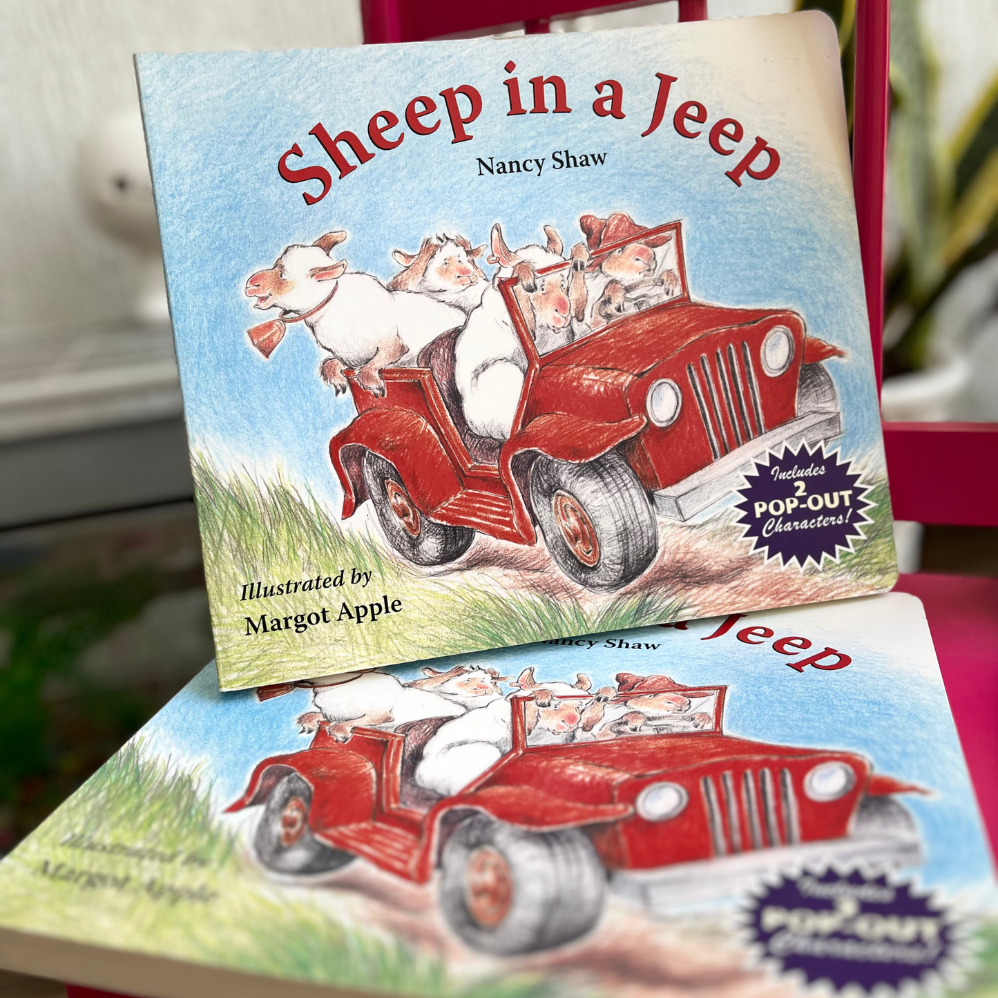 Sheep in a Jeep - Fun Pop-Out Storybook | Includes 2 Pop-Out Character Cards